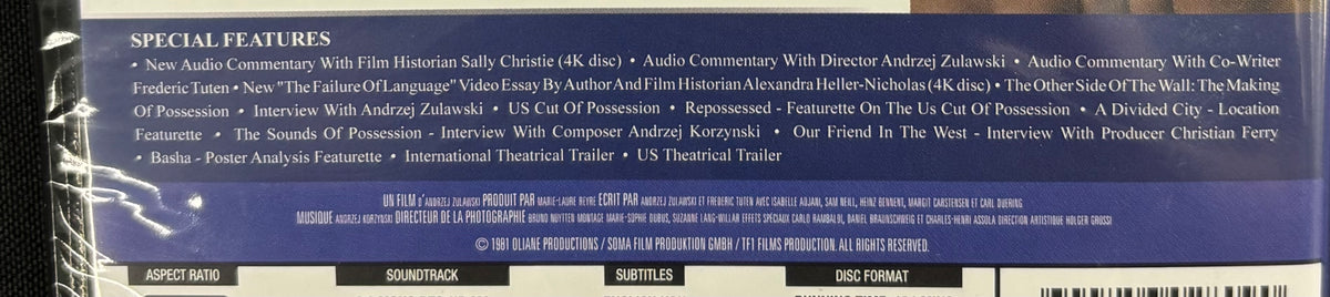 Possession (1981) - 4K & Blu-ray