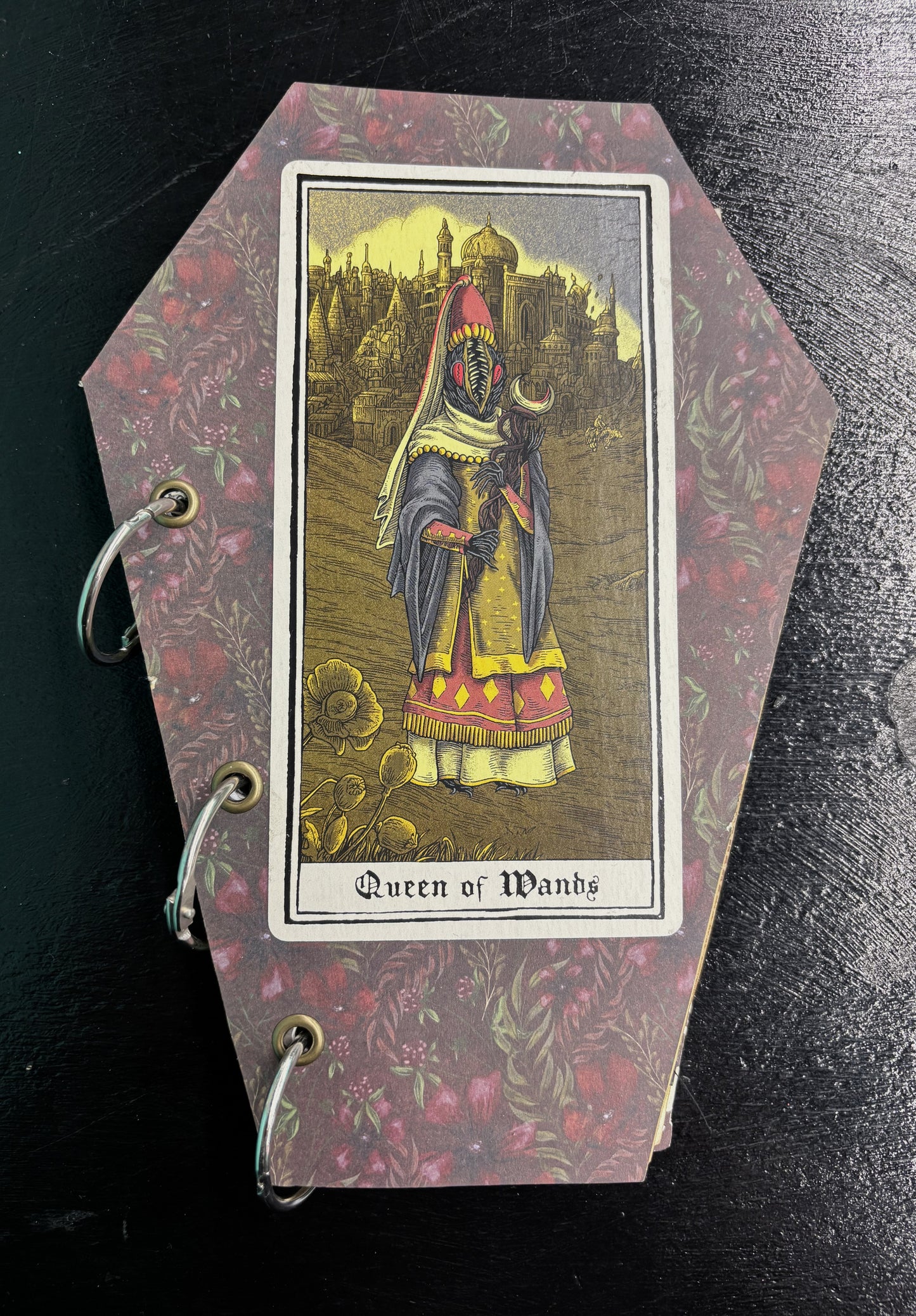 Queen of Wands - large coffin travel journal