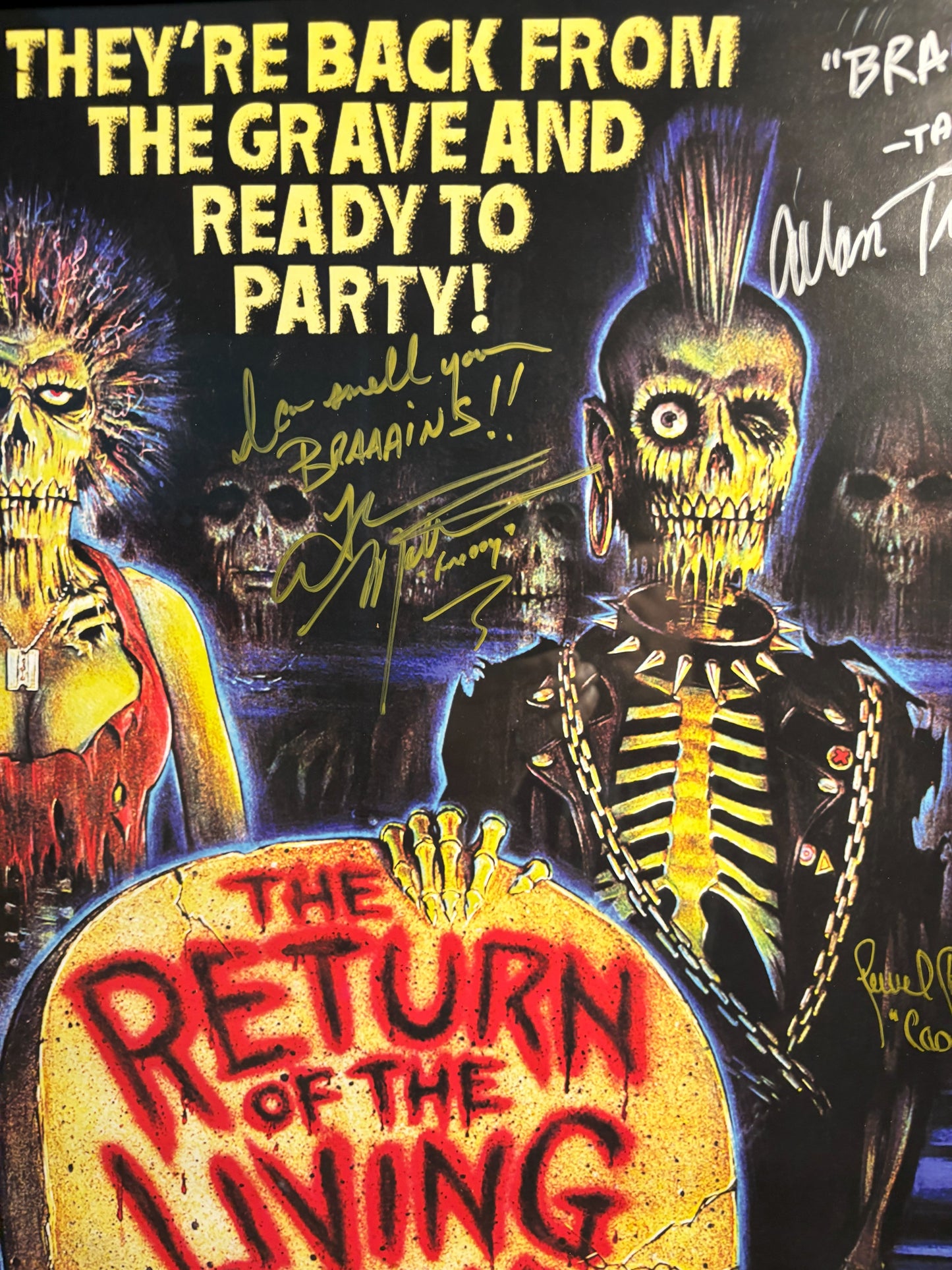 Return of the Living Dead (1985) - 18" x 24" autographed poster