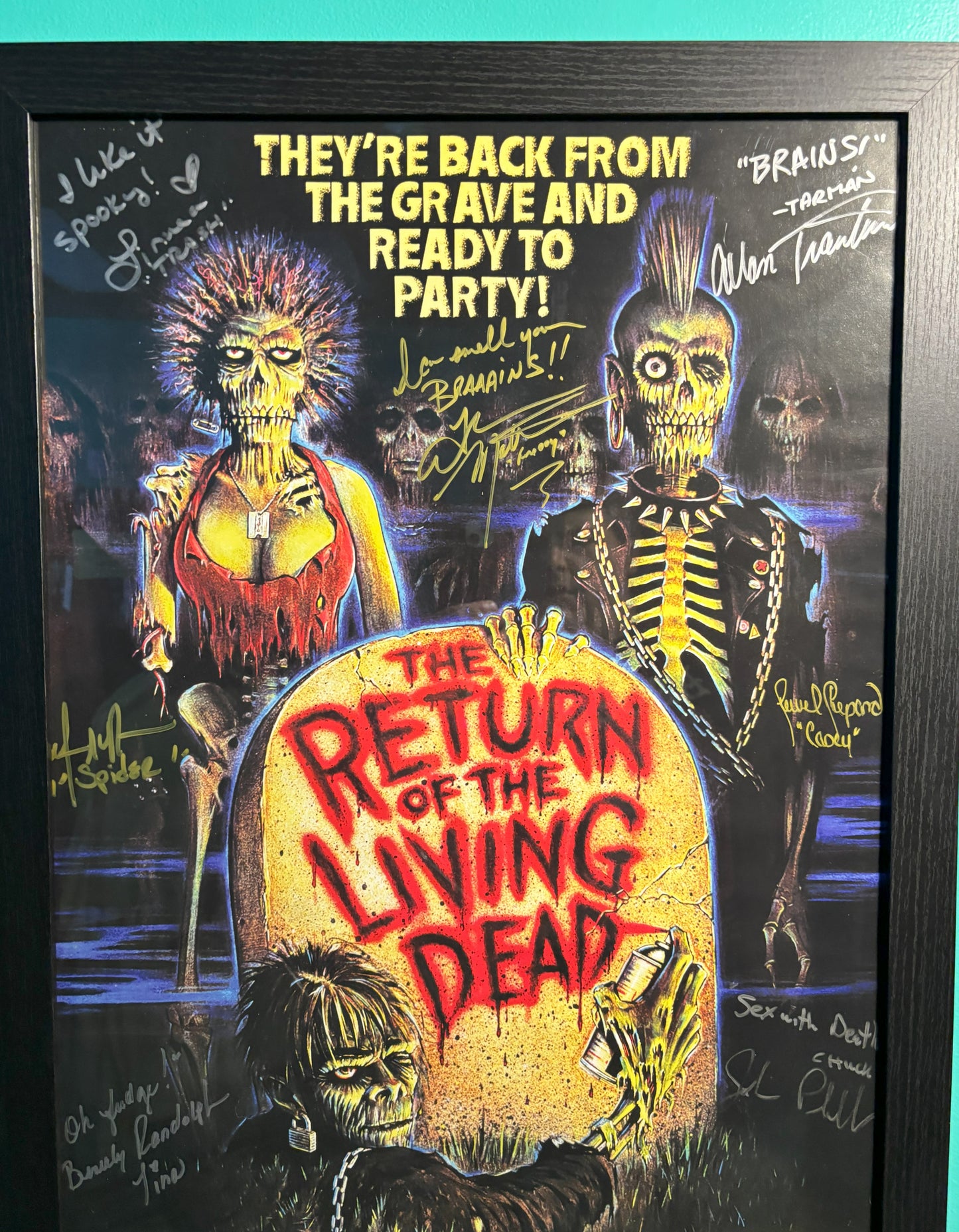 Return of the Living Dead (1985) - 18" x 24" autographed poster
