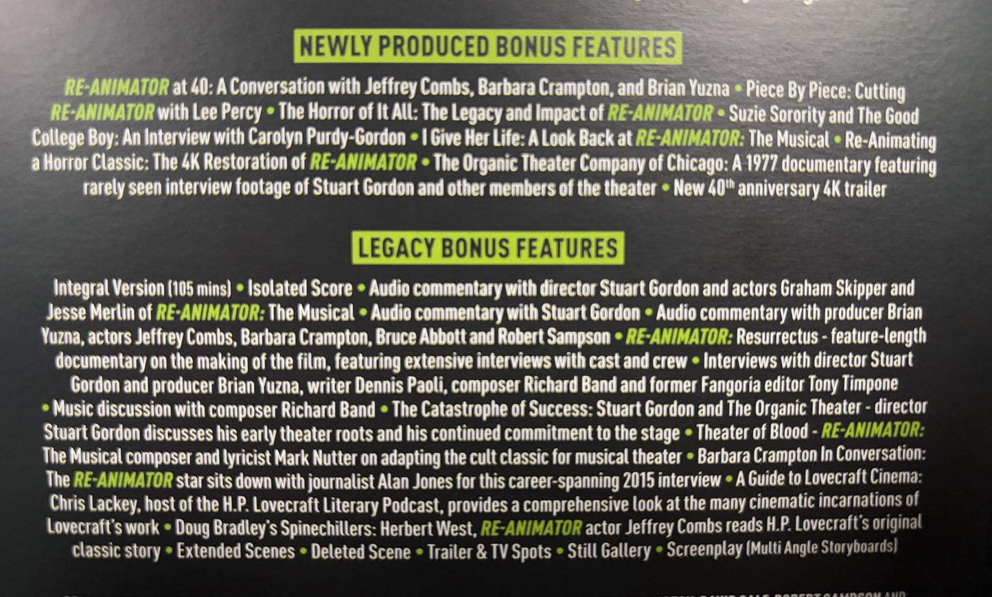 Re-Animator (1985) - Blu-ray - used*