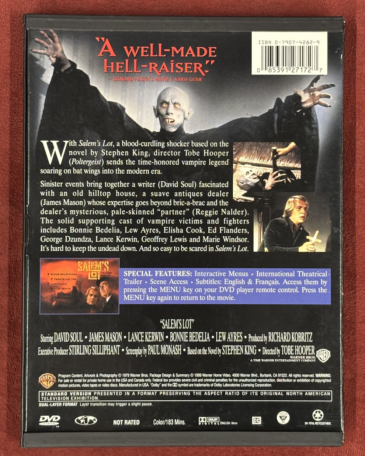 Salem's Lot (1979) - DVD - used