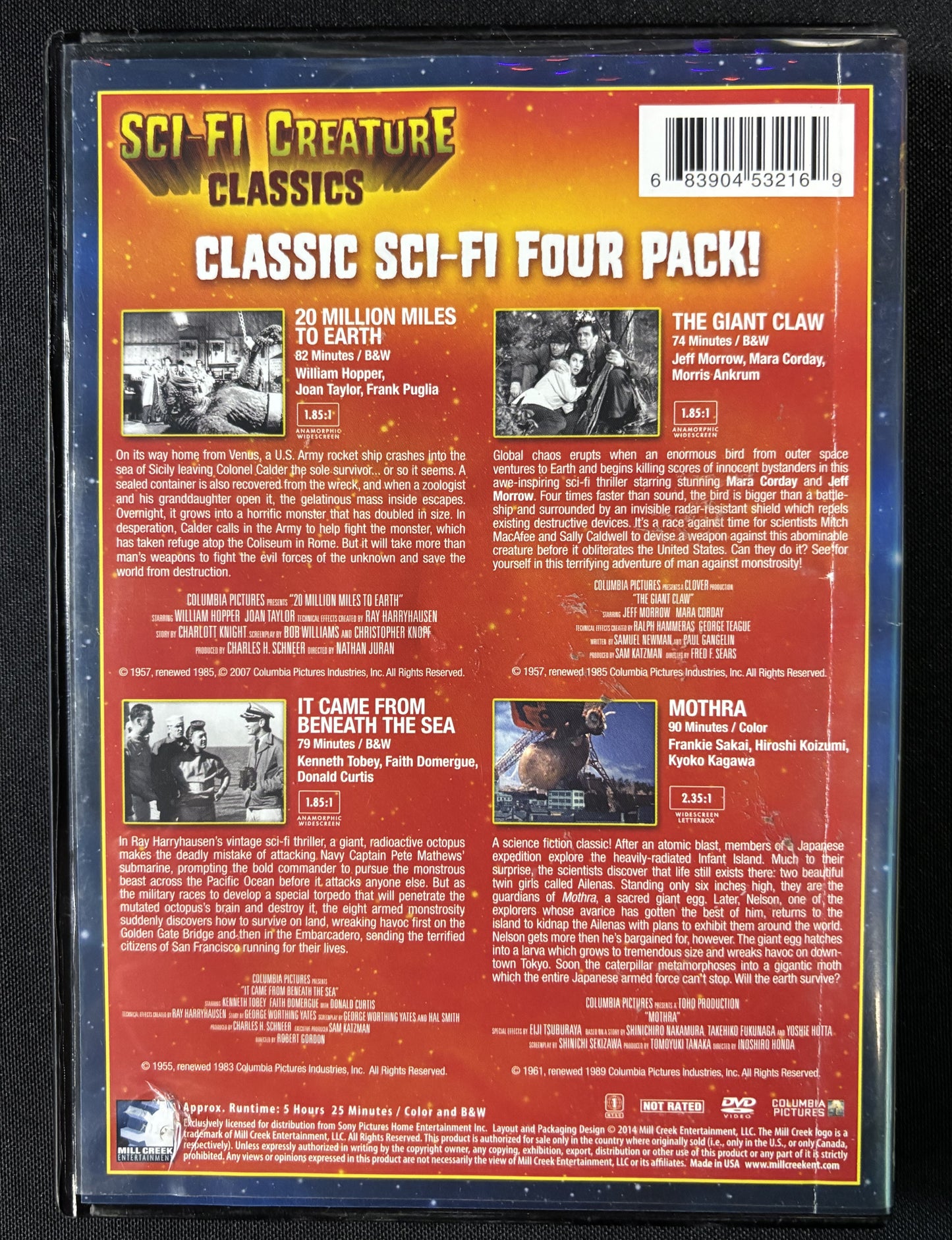 4 Movie Collection: Sci-Fi Creature Classics - DVD - used