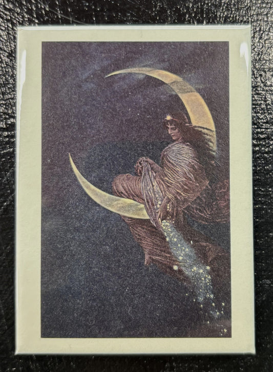 Enchantress Sitting On Moon - magnet