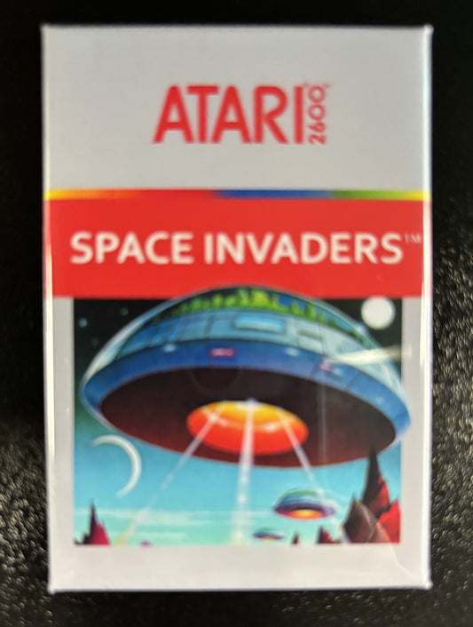 Space Invaders, Atari, grey cover - magnet