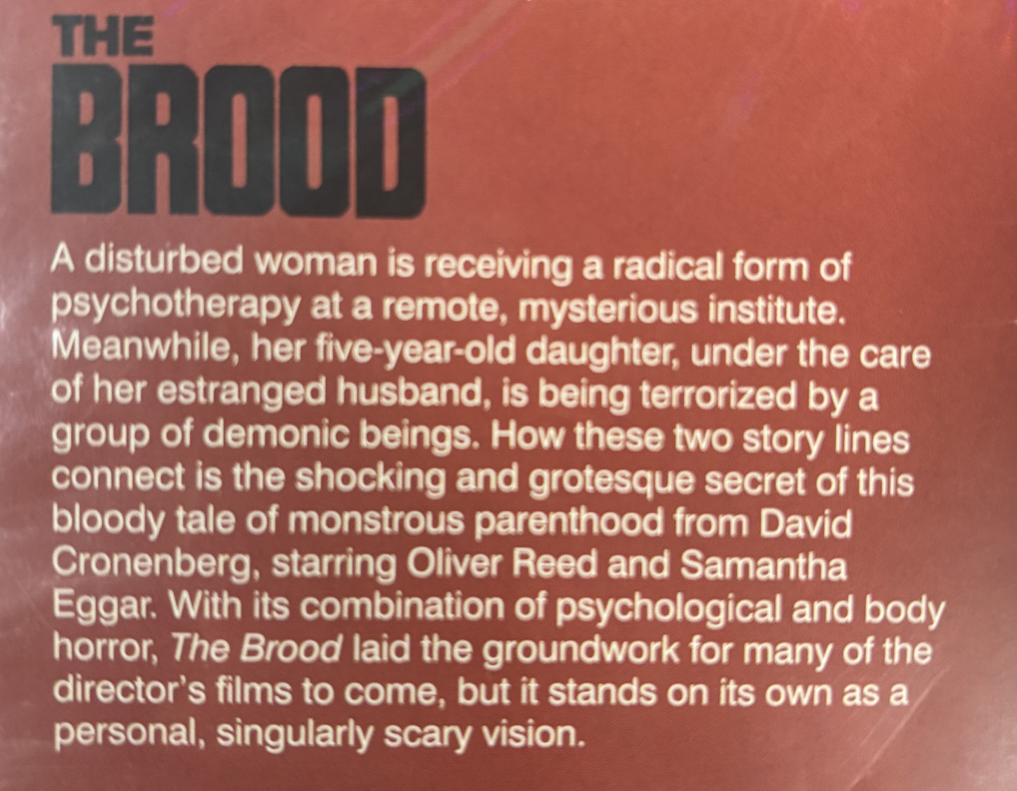 The Brood (1979) - Blu-ray - new - Criterion Collection