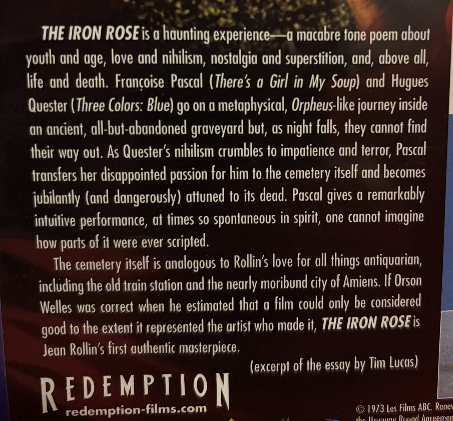 The Iron Rose (1973) - Blu-ray - used