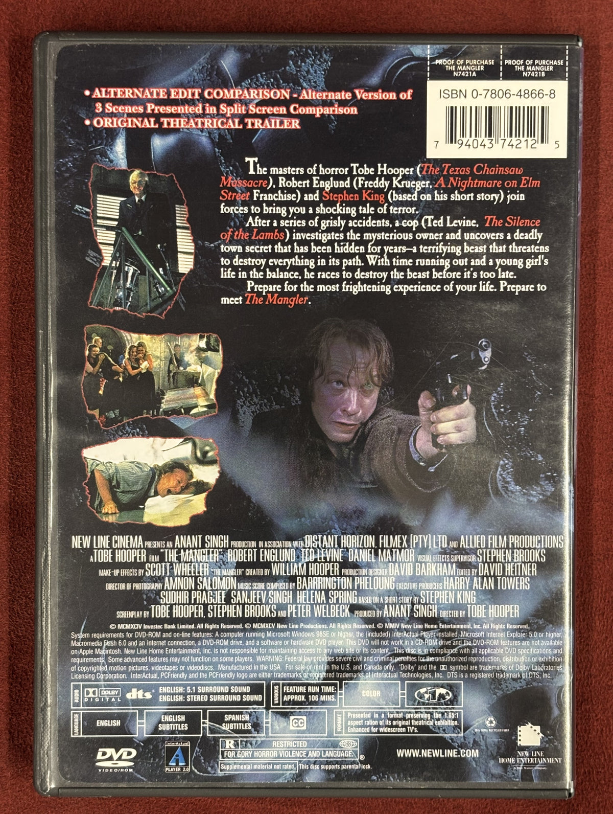 The Mangler (1995) - DVD - used