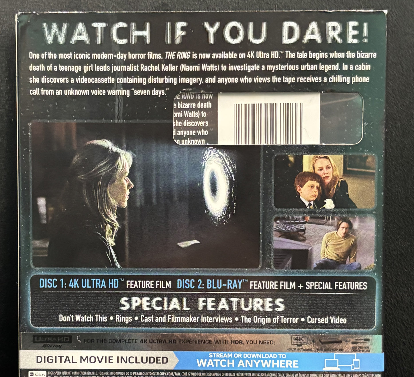 The Ring (2002) - 4K and Blu-ray - new