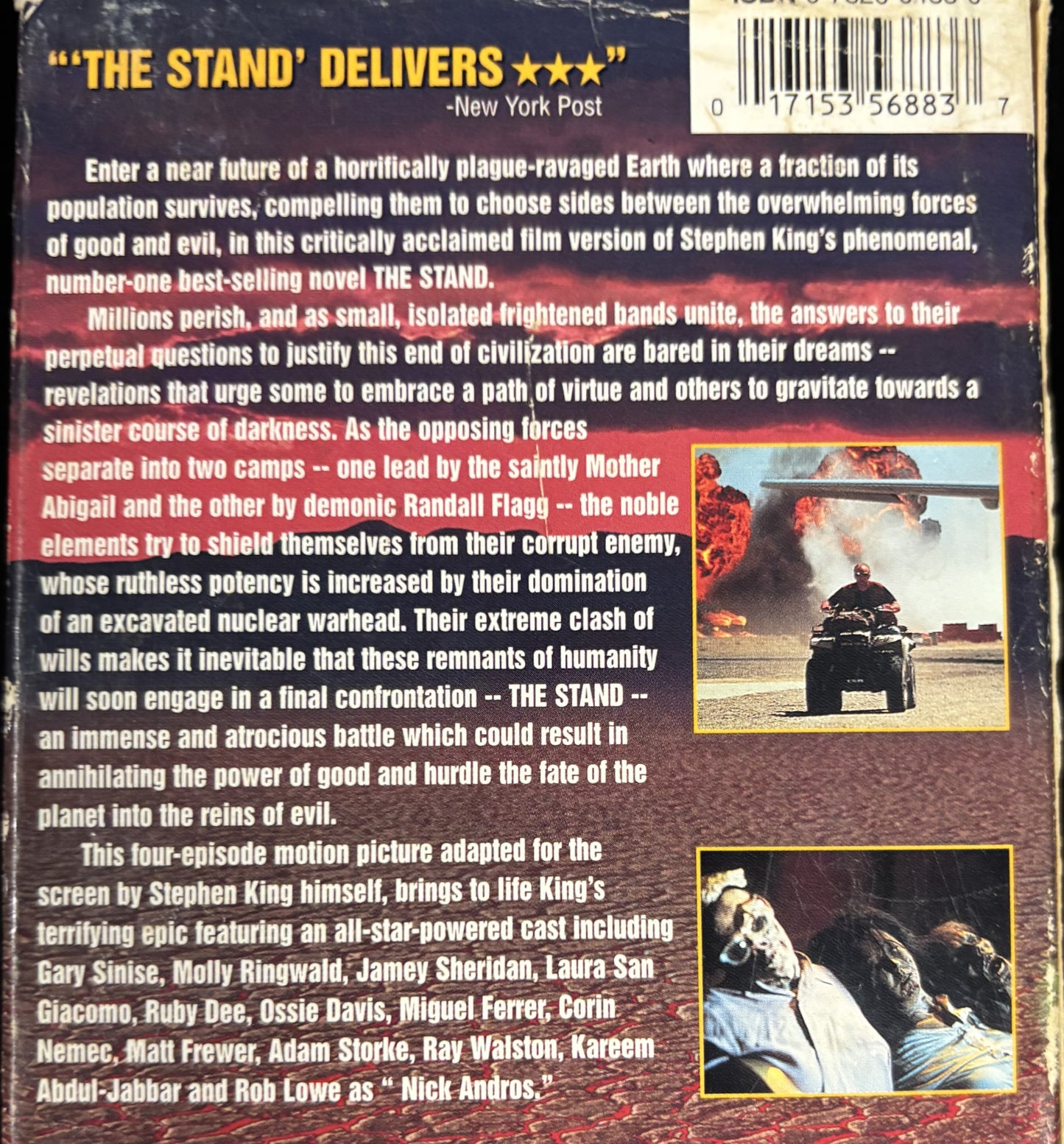 The Stand, TV Mini Series (1994) - VHS - used