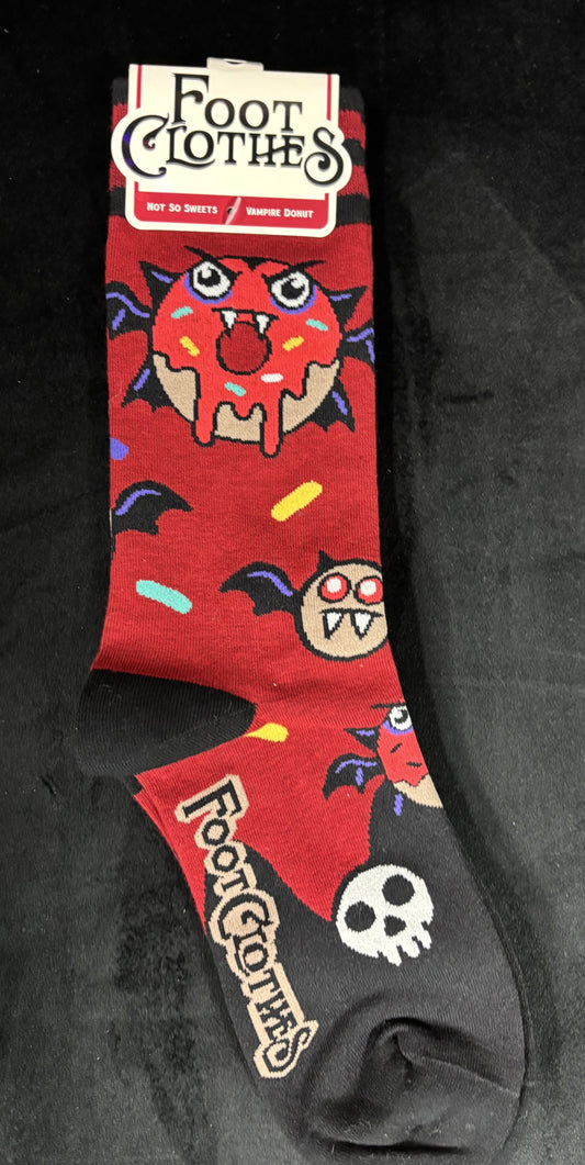 Vampire Doughnut - crew socks