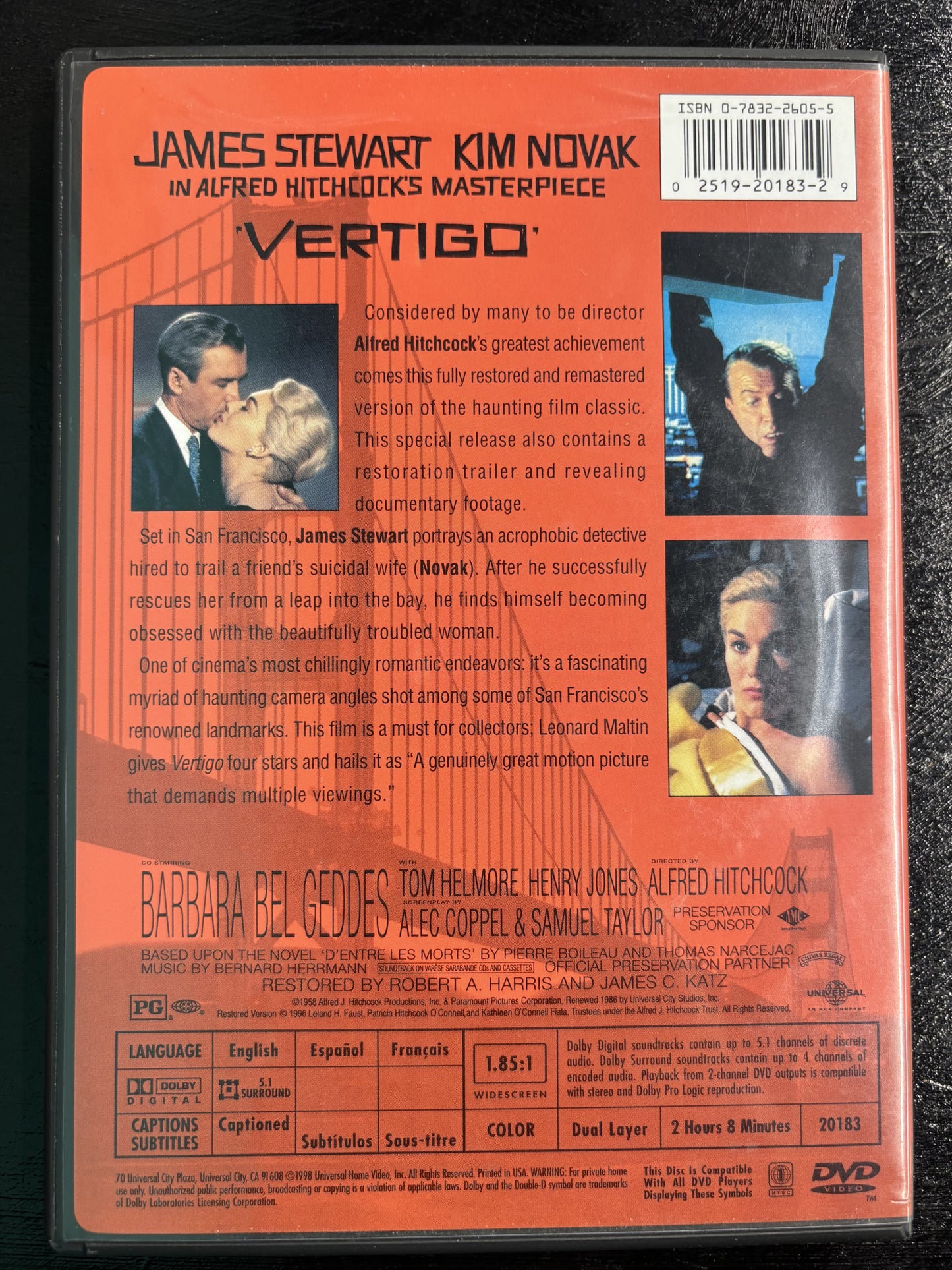 Vertigo (1958) - DVD - used