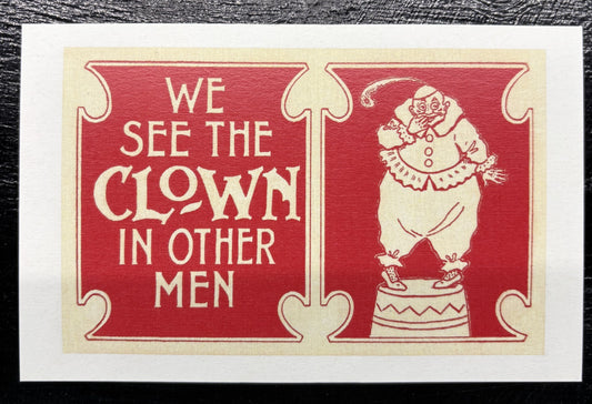 We See The Clown - postcard