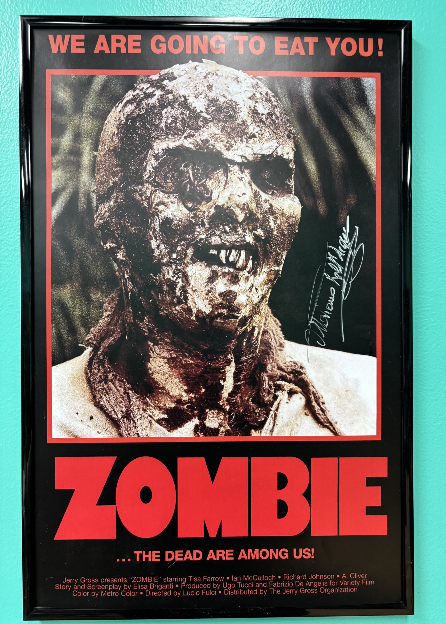 Zombie (1979) - 11" x 17" autographed poster