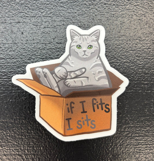 If it fits I sits - sticker