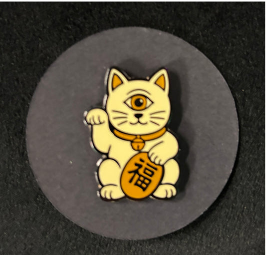 Cyclops Lucky Cat - pin