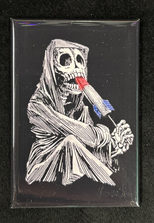 Death with Popsicle - magnet