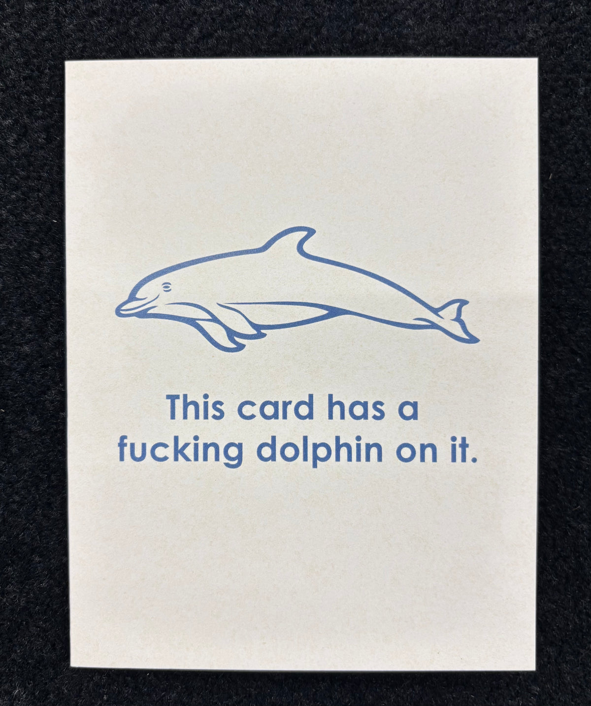 This card... dolphin - greeting card