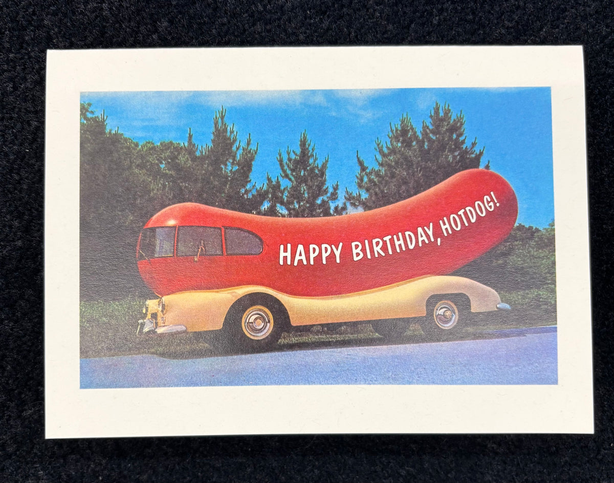 Happy Birthday Hotdog - greeting card