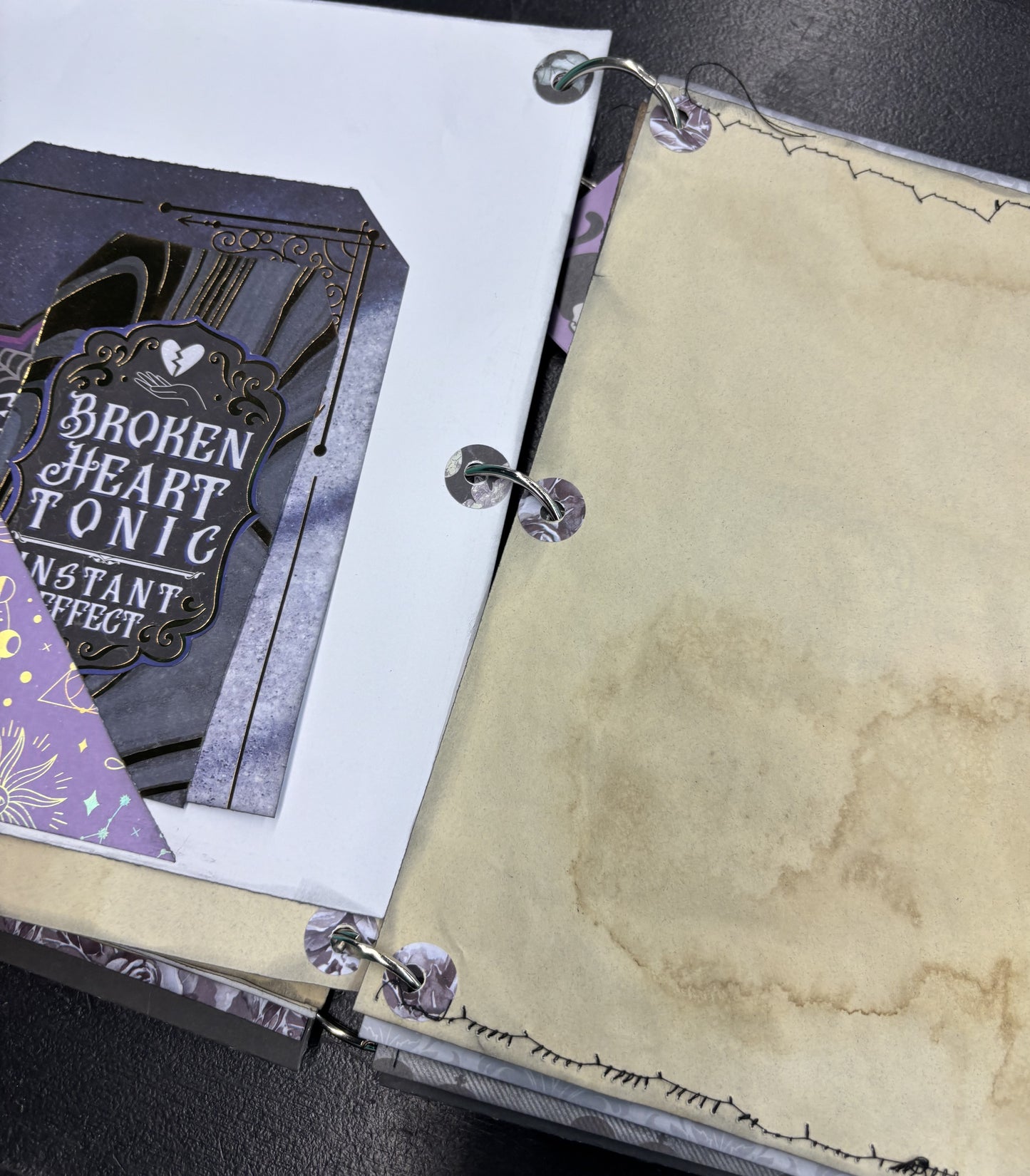 Black Rose - large travel journal