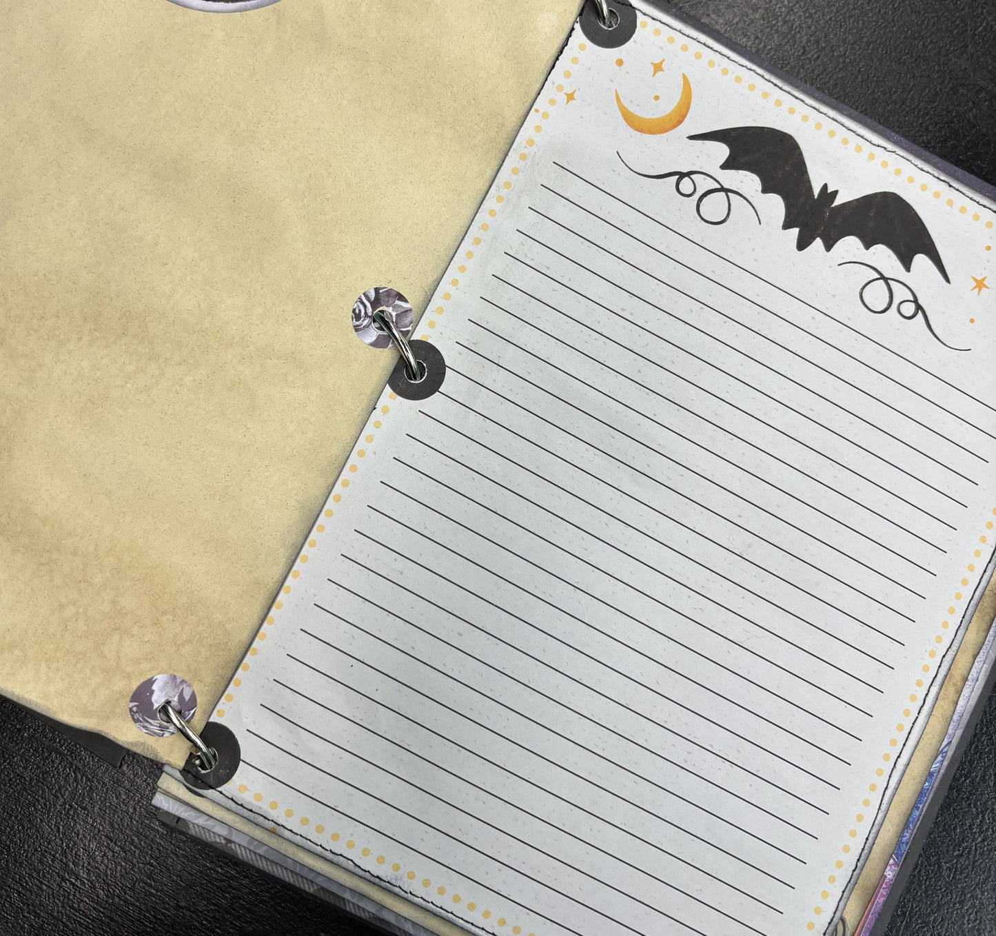 Black Rose - large travel journal