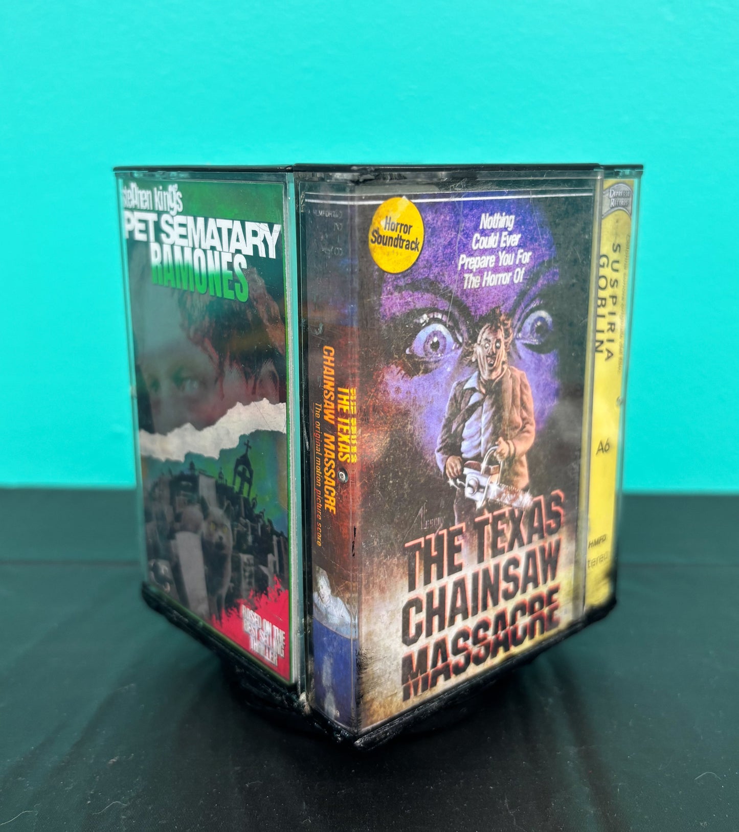 Cassette Display Holder: Deep Red, Texas Chainsaw, Pet Sematary, Suspiria