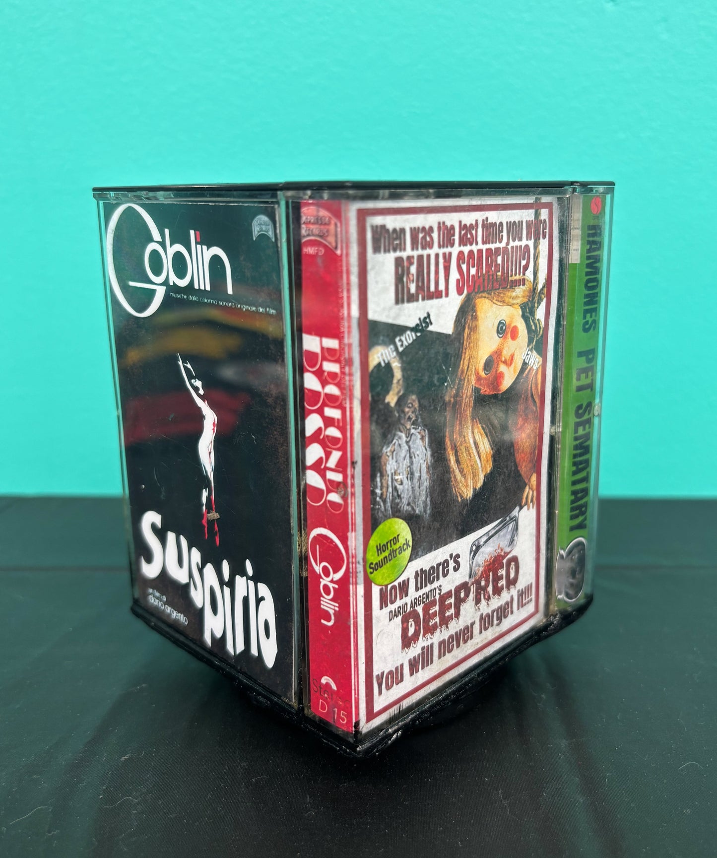 Cassette Display Holder: Deep Red, Texas Chainsaw, Pet Sematary, Suspiria