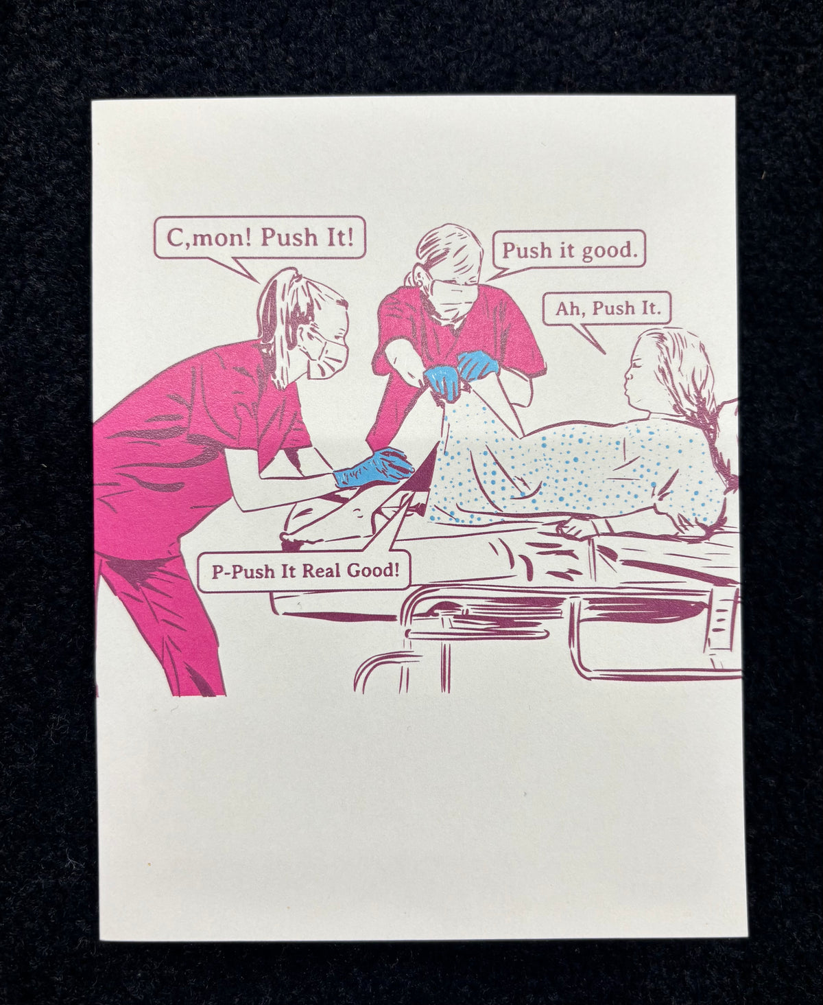 Push It - greeting card