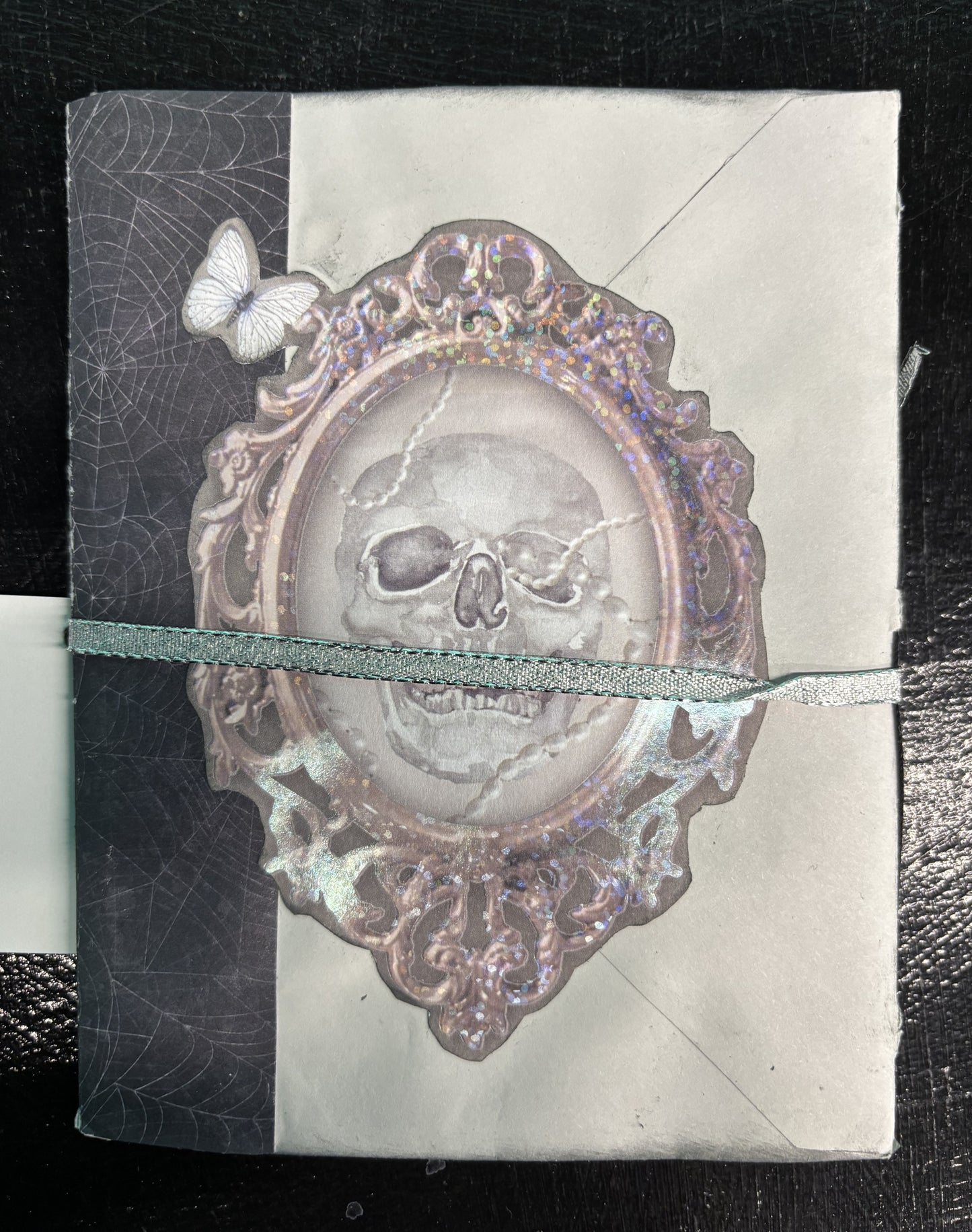 Skull in the Mirror - small travel journal